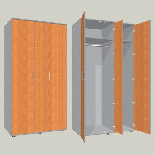 Clothes wardrobe three-door two-section SHGK-6