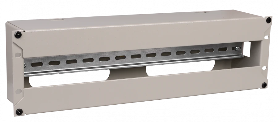 EDP35-3U22M ITK Electrical distribution panel 3U with DIN rail grey