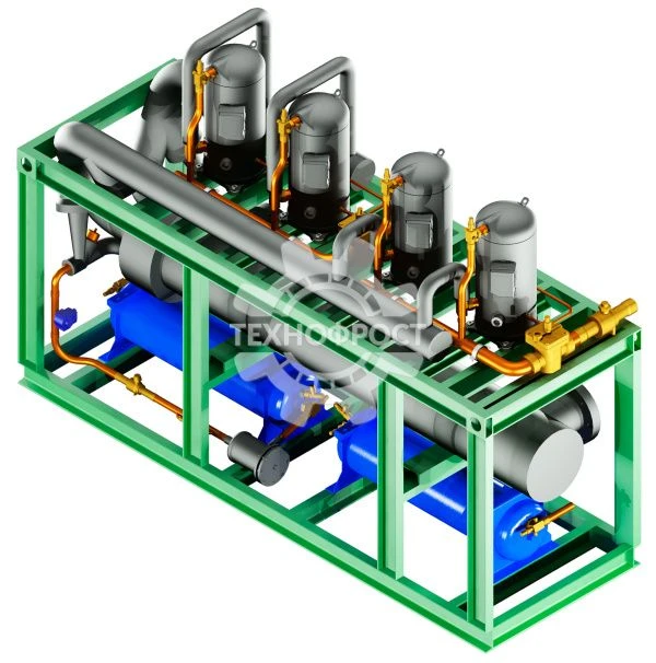 Refrigerating compressor units of UV series. Liquid cooling units on the basis of scroll compressors.