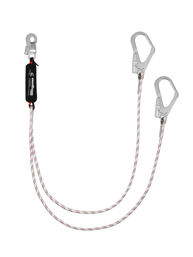 Double non-adjustable rope sling with shock absorber "aB22", item number vnt aB22