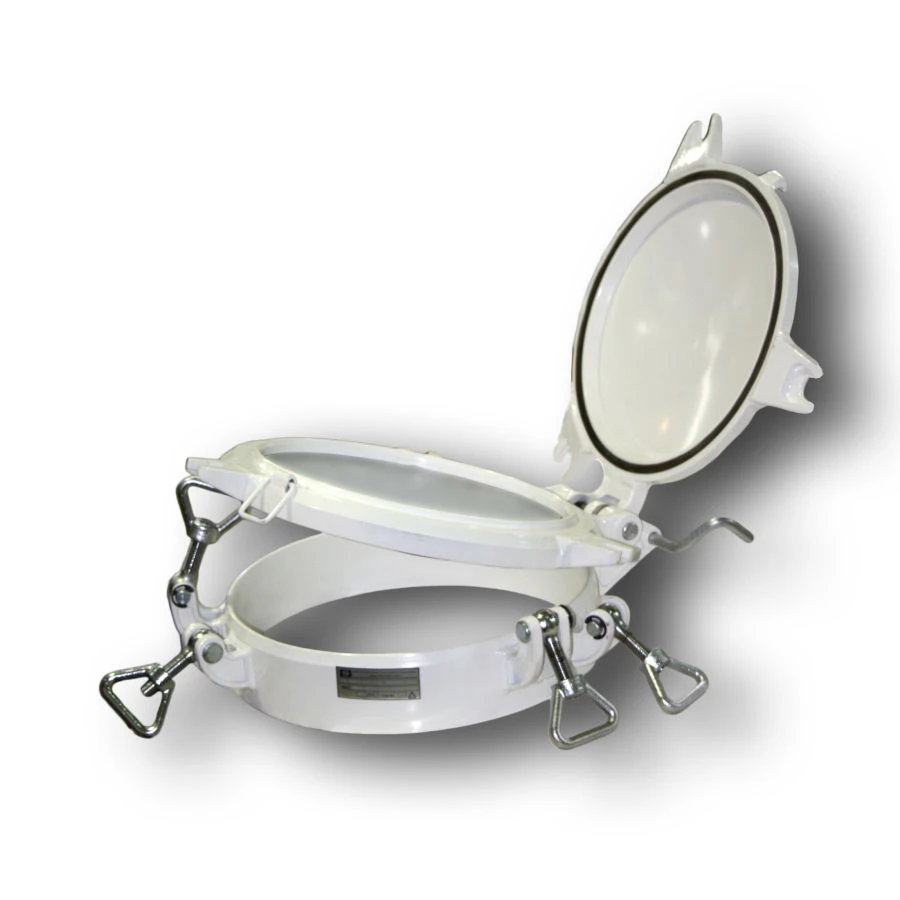 Round shipboard portholes