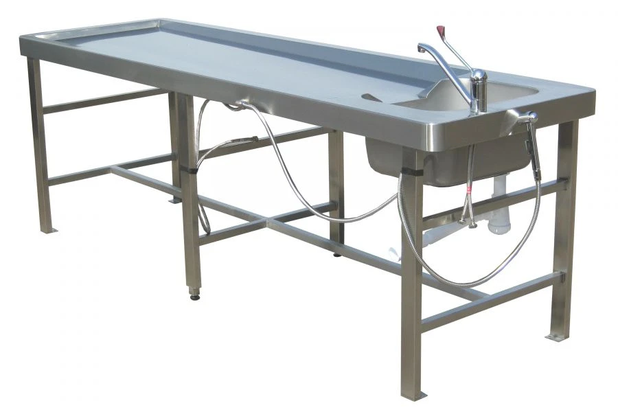 Table for carrying out pathological anatomical autopsy "Tanartis", model Element, according to TU 9452-017-89079081-2015 with ac