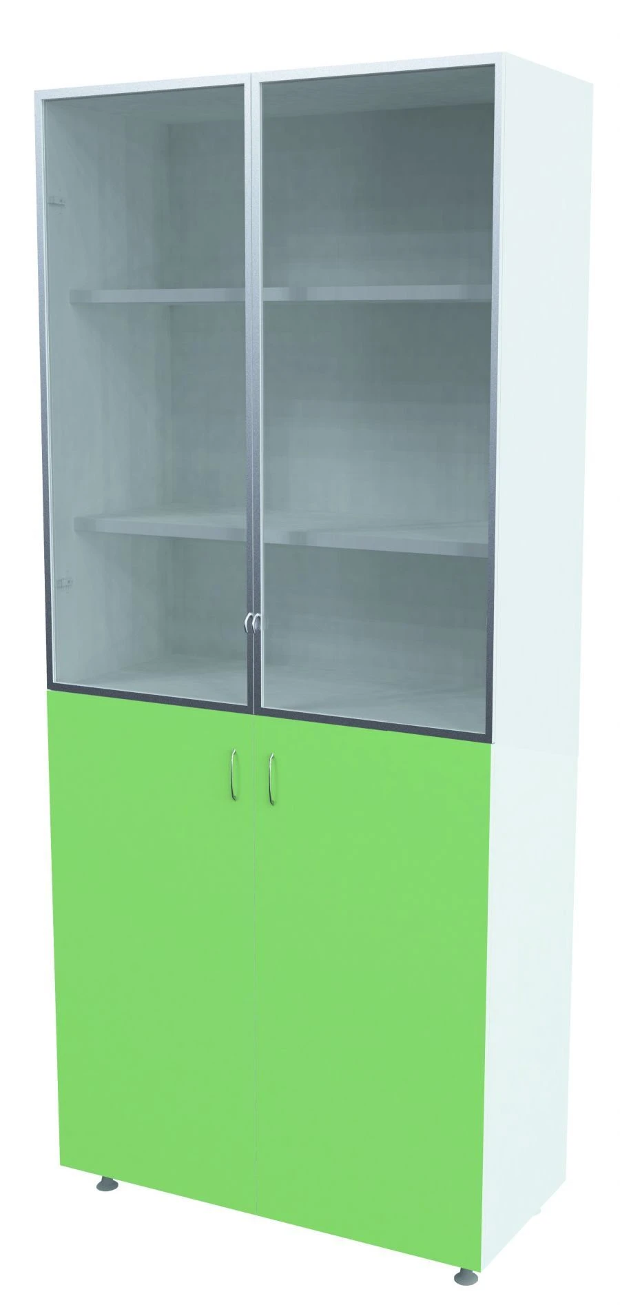 Medical cabinet two-section two-door SH 2.01-"Aibolit".