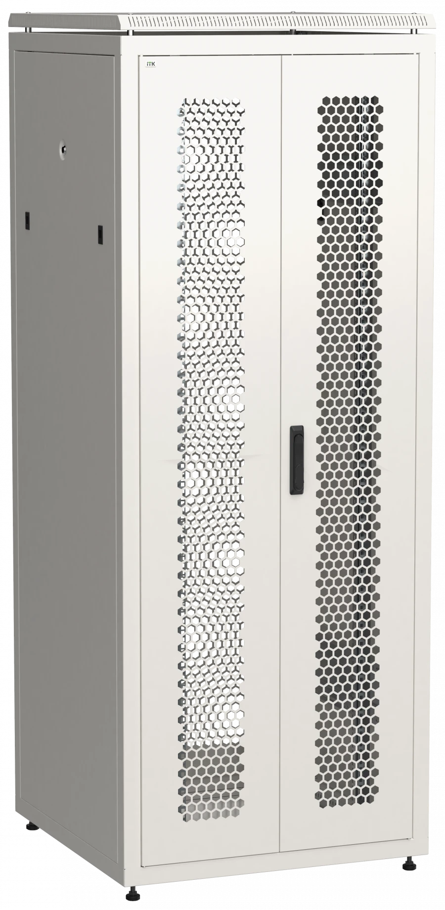 LN35-42U88-2PP ITK LINEA N 42U 800x800mm hinged hinged perforated door rear perforated door grey grey