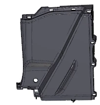 GARNITURE AV PASSAGE ROUE AR D / Front wheel arch trim right 96814199ZD