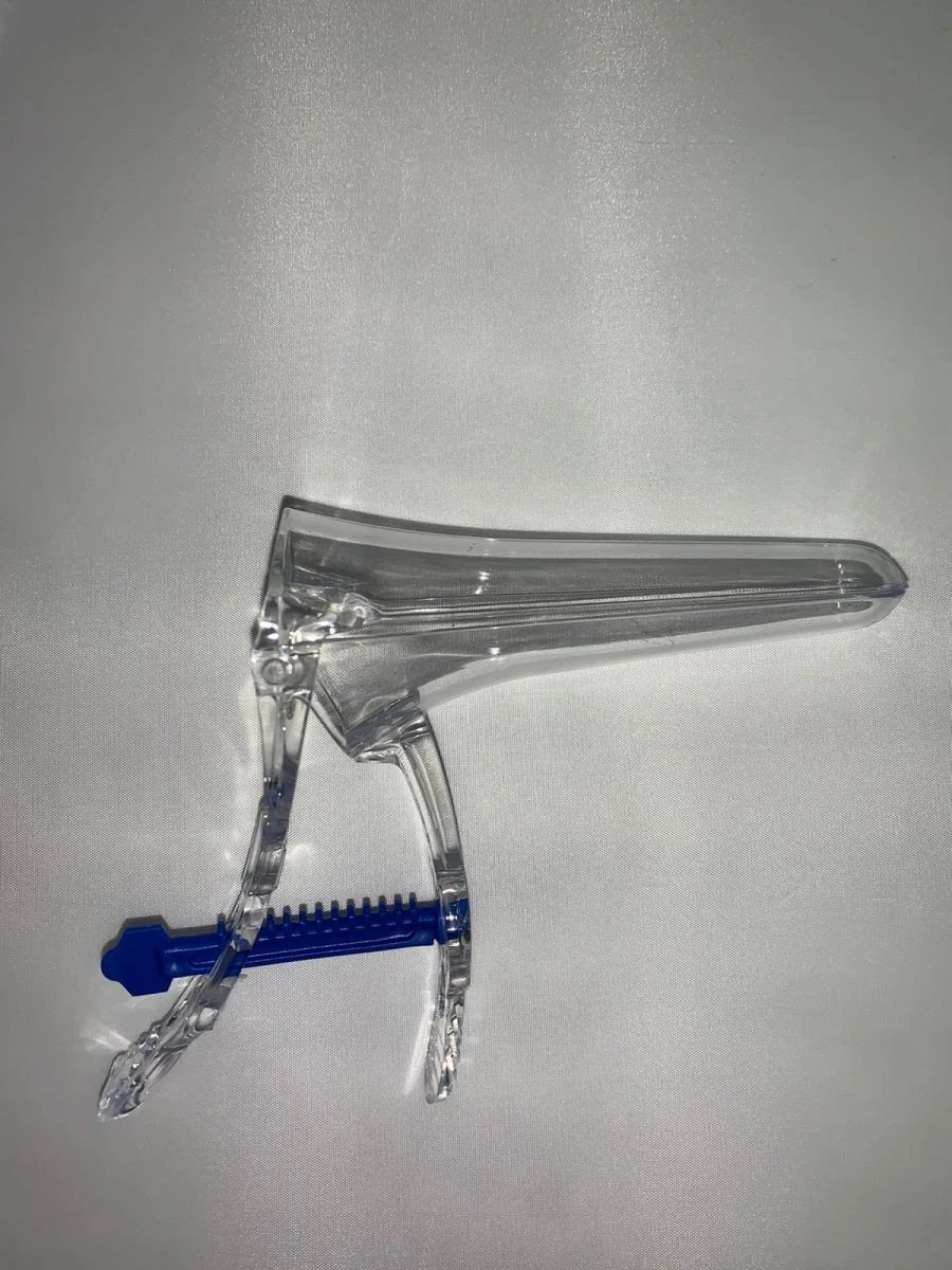 Sterile disposable polymer vaginal mirror, Type 2. Size M