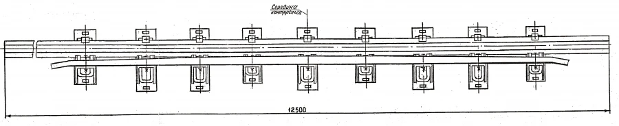 Cross rail with counter rail of the project 2768.06.000