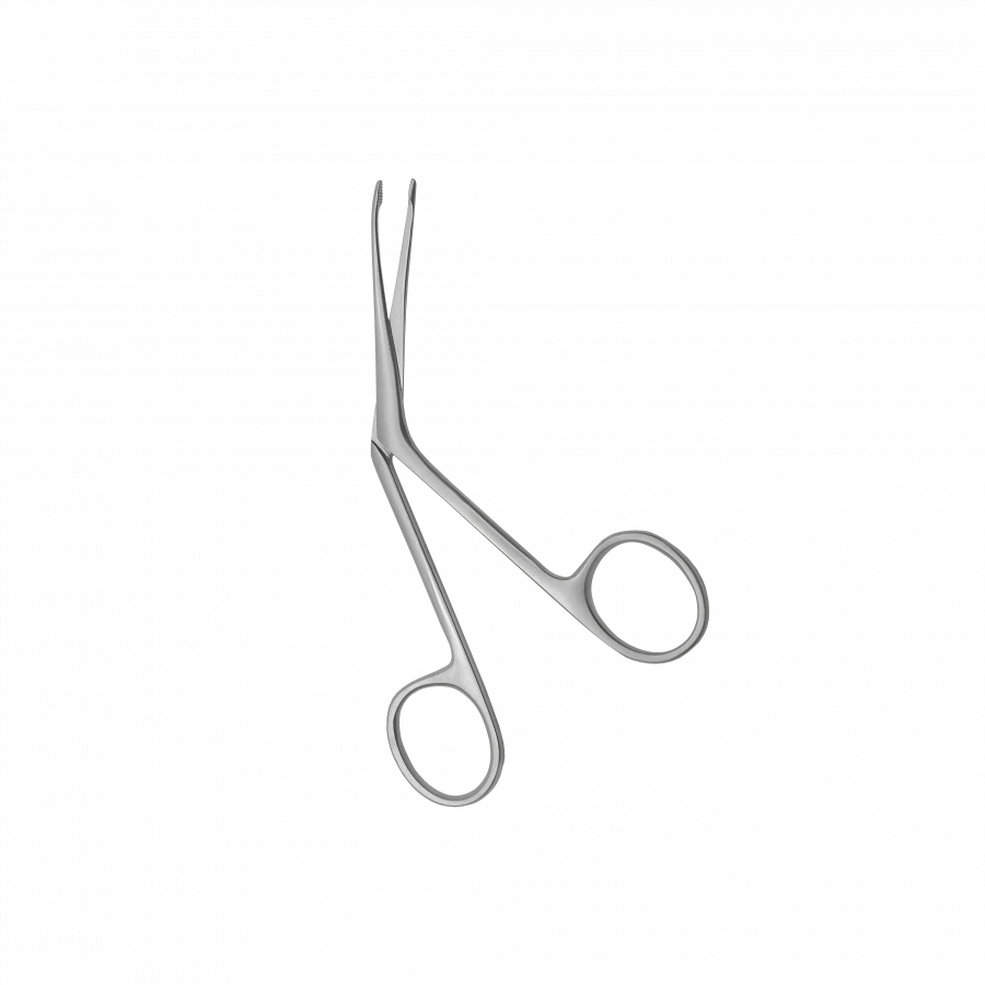 TSH-04-043-14 Ear tamping forceps No.2, curved, 143 mm