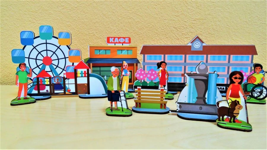 Wooden construction set CITY LIFE