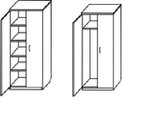 Wooden wardrobe