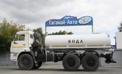 Tank truck for transportation of food liquids (technical water) type 5675K of modification 5675M1-20 on chassis KAMAZ 65117-50,