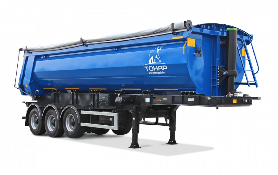 Dump semi-trailer Tonar mod. 95892 with axles produced by Tonar mod. 90424
