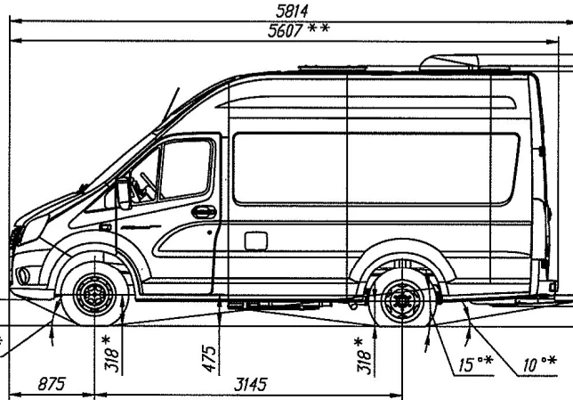 Chassis GAZelle NN, Modification A69R22, Diesel engine (OP RU K-RU.RU00.0000008.?1)
