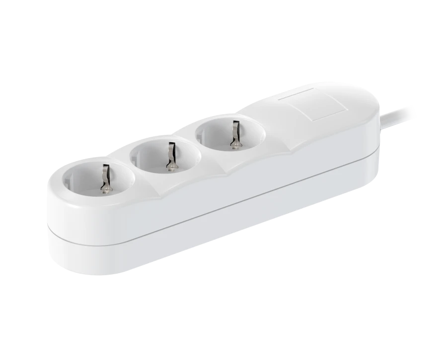 CADUCEUS ALING Connecting products 3x16A 3,6kW, 250V~, 3x1,5mm2, 10m, white, art. 4436.0