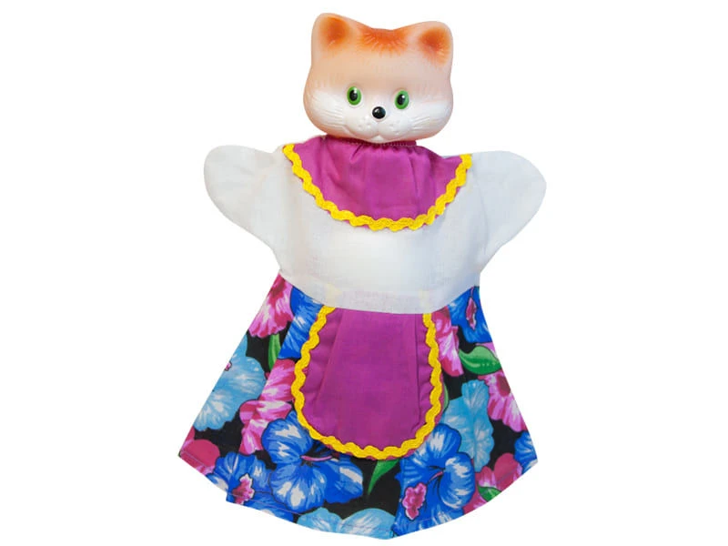Cat glove puppet.