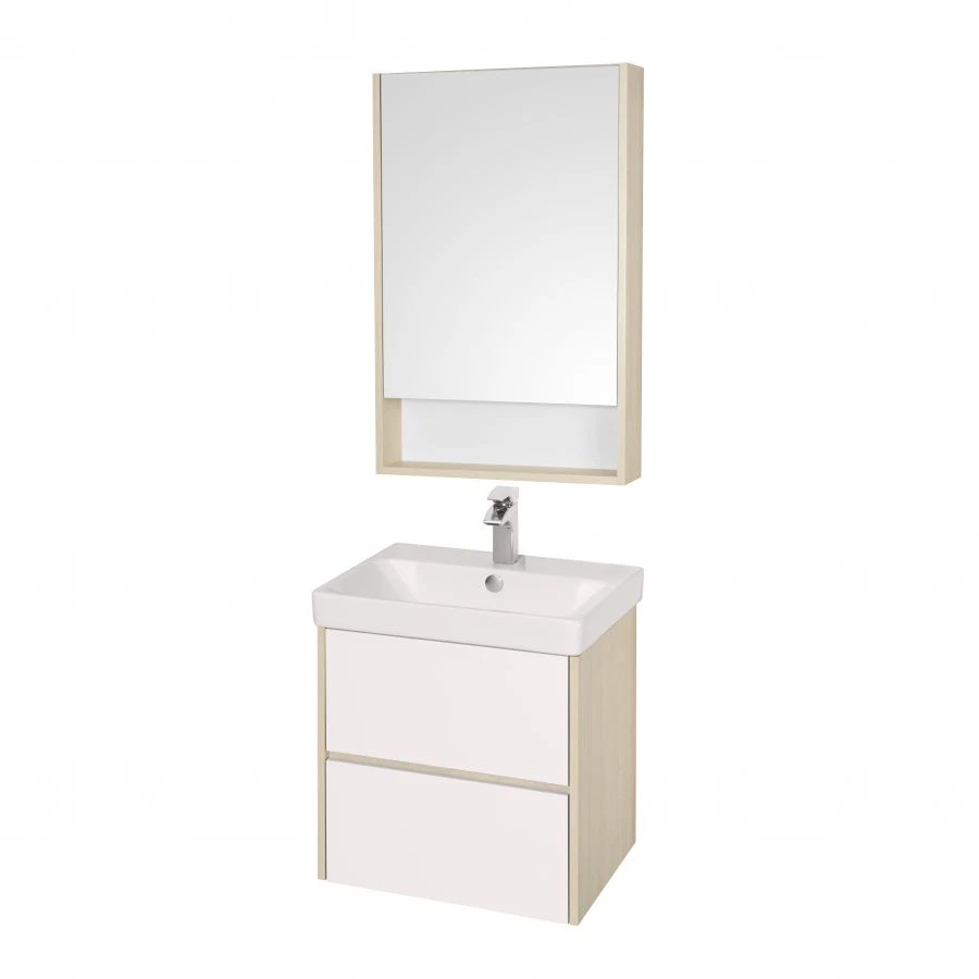 Vanity unit under sink Aquaton Scandi 70 white, oak verona 1A251801SDB201.A251.8.01S.DB2.0