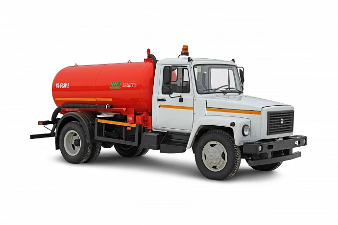 Vacuum cleaning machine KO-503B-2, type KO-503B, modification KO-503B-2, base chassis and vehicles: GAZ-3309, GAZ-33098.