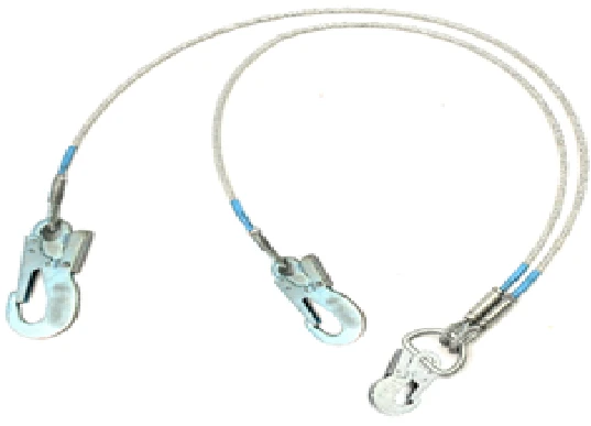 Two-branch metal cable sling BG
