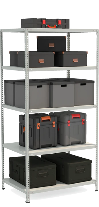 Metal shelf reinforced shelving unit model STF Shelf 1075-2.0