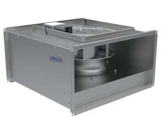 Rectangular duct fan with backward-curved blades in noise-insulated casing Canal-PKV-N-SH(-RC)