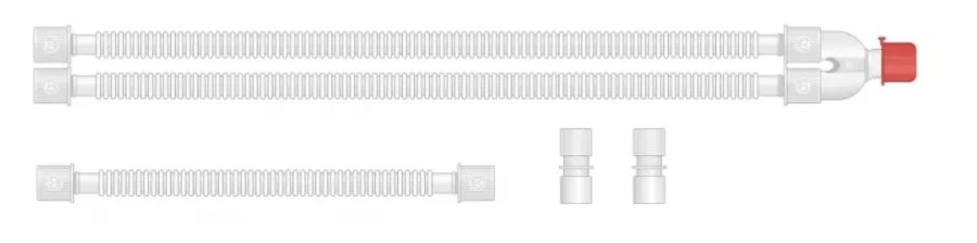 Medical breathing contour of single-use non-sterile according to TU 32.50.21-001-03741033-2021, variant of execution: Complement