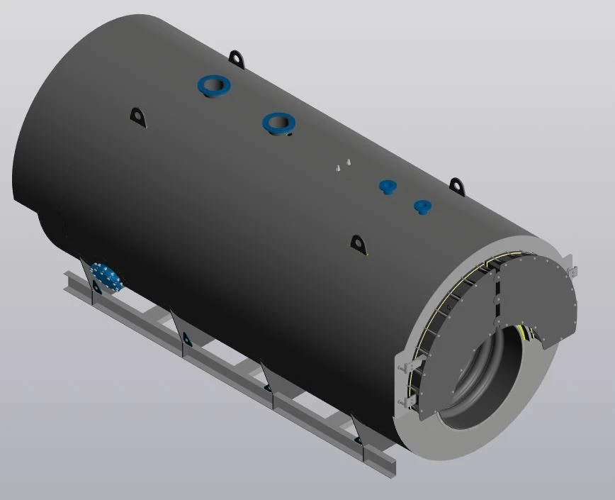 NORD three-way hot-water boilers with thermal capacity 1,0-20 MW, type KN 3.70 ( without burner and furnace devices, automatic c