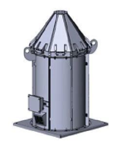 Flare axial smoke exhaust fans