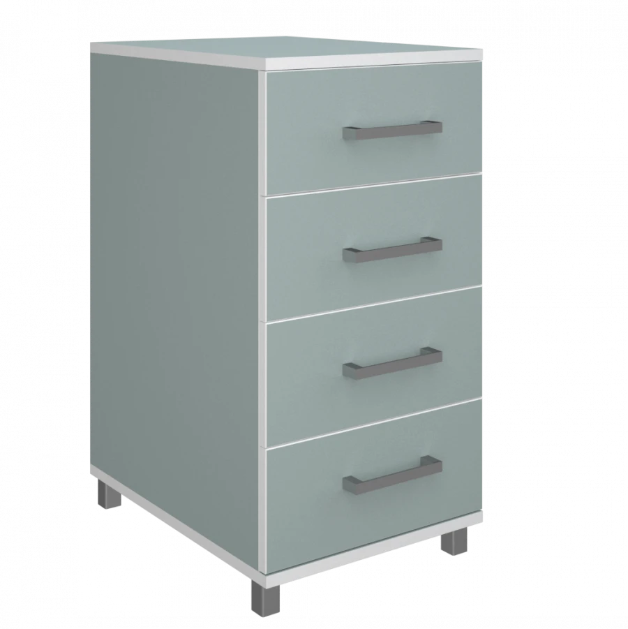 High cabinet with 4 drawers