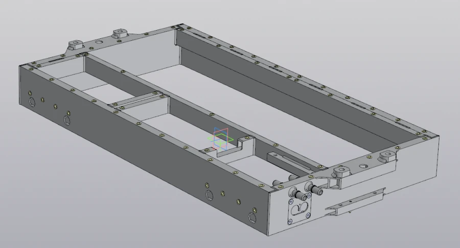 External aluminium battery case lower RSBG.301232.003
