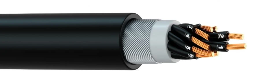Universal halogen-free, armoured ETMIKAB MKPKPng(A)-HF mounting belts