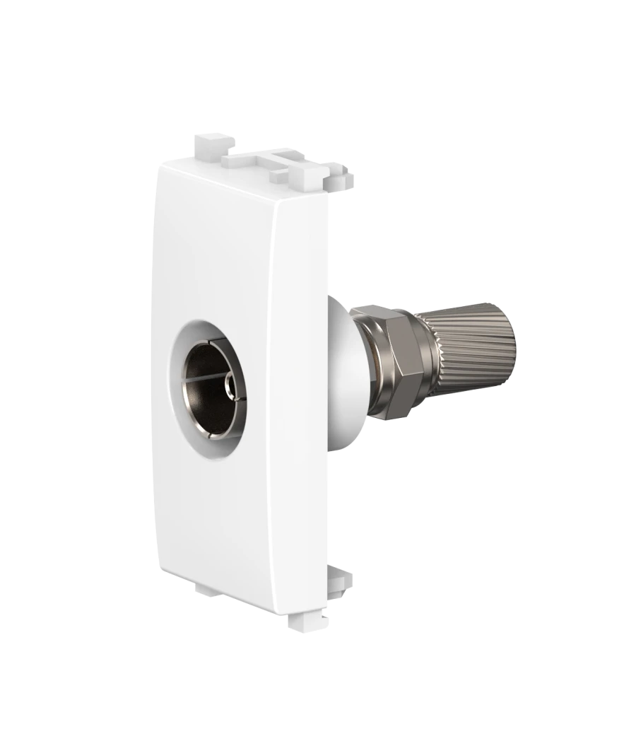 CADUCEUS ALING Experience + antibacterial Flush-mounted FM antenna socket single F/F, 1M, white, Art. No. A74262.0
