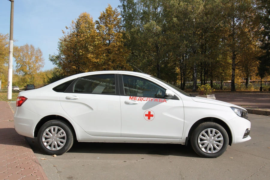 Car type LV00, mod. LVS00M, cat. M1 version "Medical Service", on the basis of LADA GF, mod. GFL210