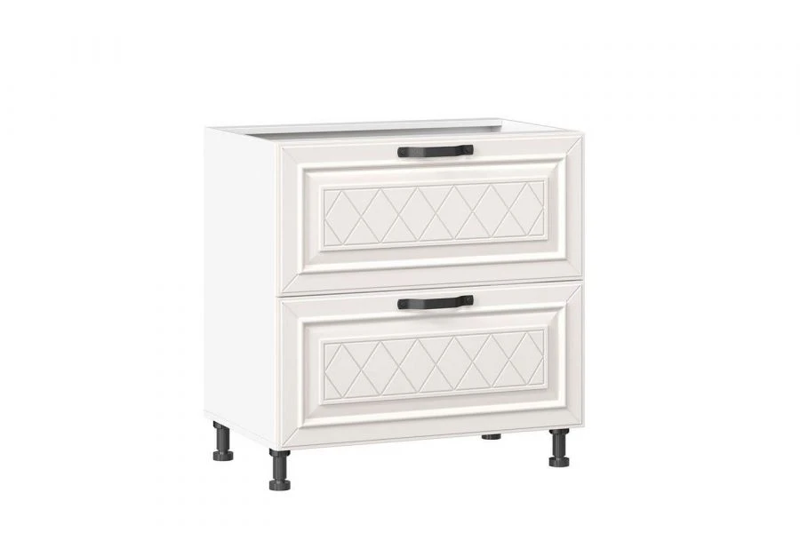 Marina LD.273150.000 Front set for kitchen cabinet 800 with 2 drawers (4) (Alabaster )