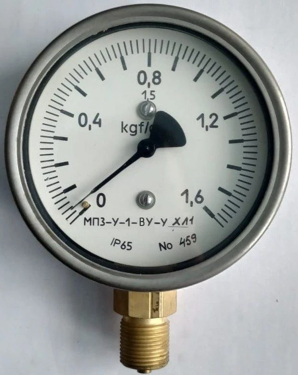Indicating pressure gauge MP3-U-1-VU-UHL1