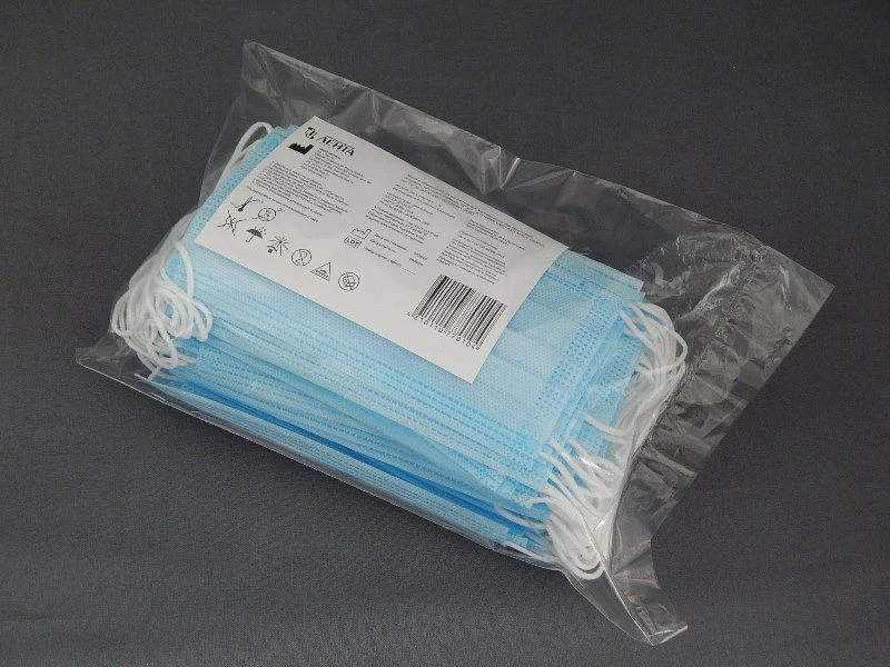 Disposable three-layer medical mask on elastic band