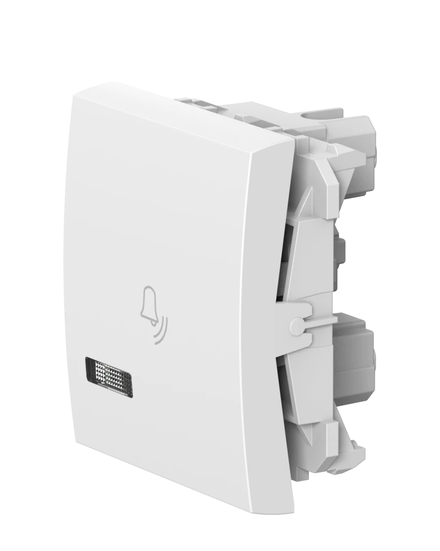 CADUCEUS ALING MODE Flush-mounted push-button switch with indication when switching off 10A, 250V~, 2M, white, art. 6600I