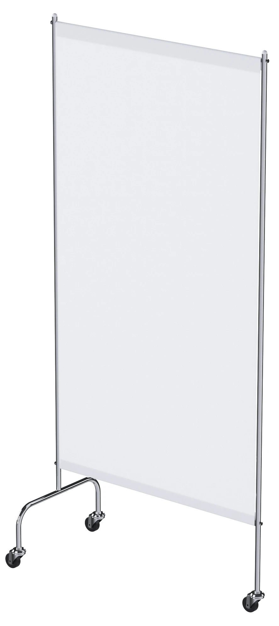 ?? - "???"(???-5302?) Medical screen of stainless steel, on wheels, one-sectional