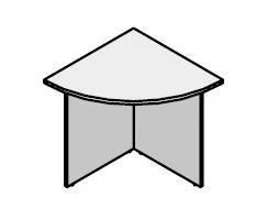 Corner corner console. Set of furniture "Agat"