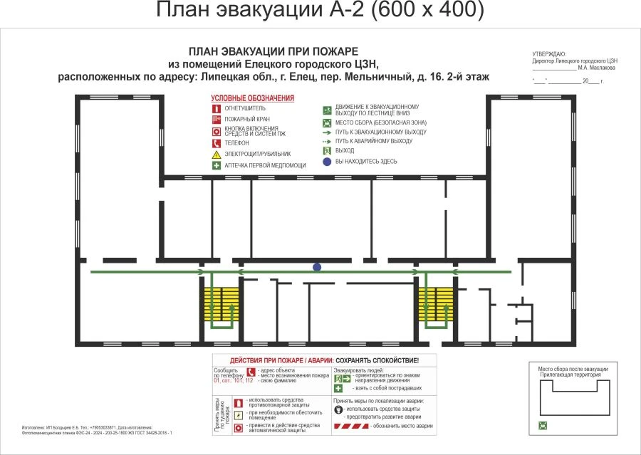 Information bench (schematic)