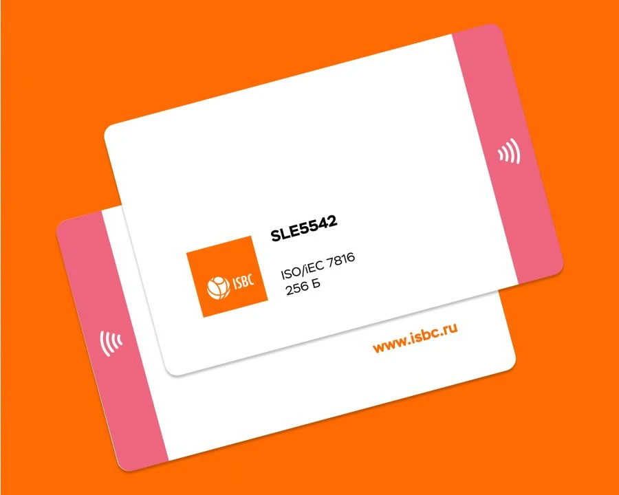 ISBC® smart card with integrated integrated circuit SLE5542