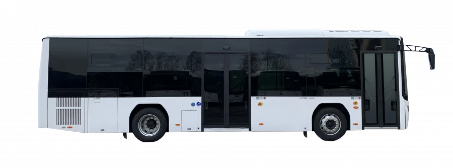 LOTOS-105 bus, modification: suburban version 105L11, manual transmission, CNG power system