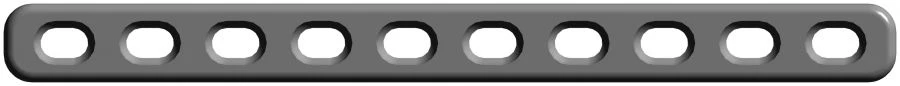 Small straight plate with limited contact (4-22 holes, length 53-173 mm)