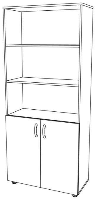 Open cupboard (office, documents, manuals)