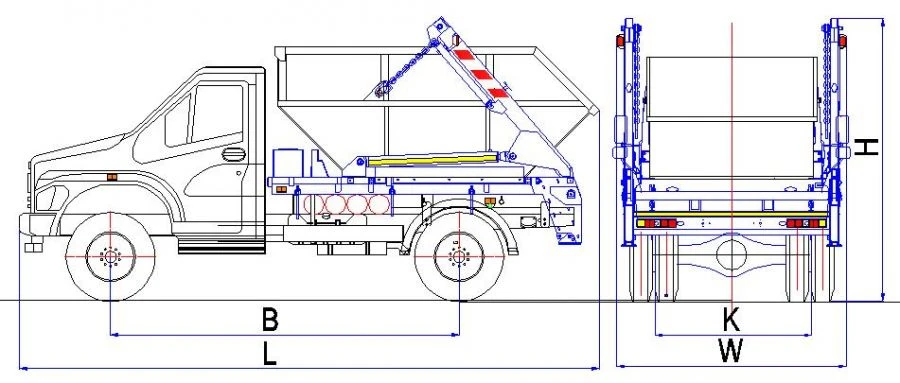 Hopper truck of model MK-1561-G3