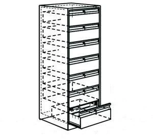 File cabinet TV-MShK-1.5.01