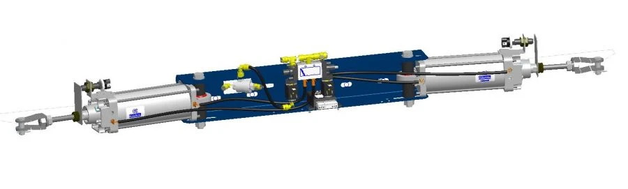 Vehicle door pneumatic actuator 40N3R63/125T1B026