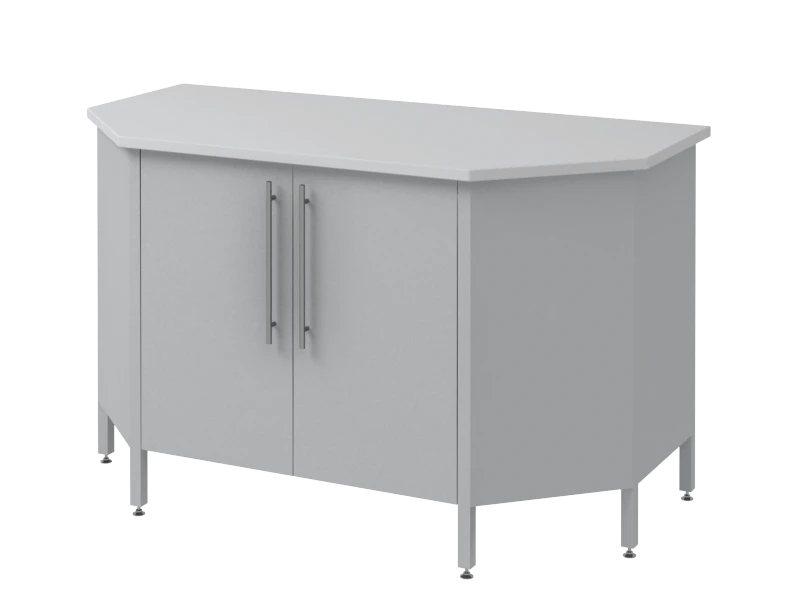 High laboratory end table with drawer Mod.-1500 SLTTKn in