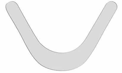 Metal U-shaped dies (12 pieces in a pack) No.1.1940