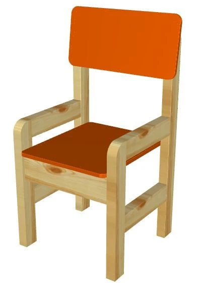 Children's wooden chair: Krepysh article 15336