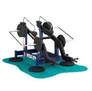 7.66 TRP Outdoor weight training machine for combined upper and lower body press, cortical muscles with variable load